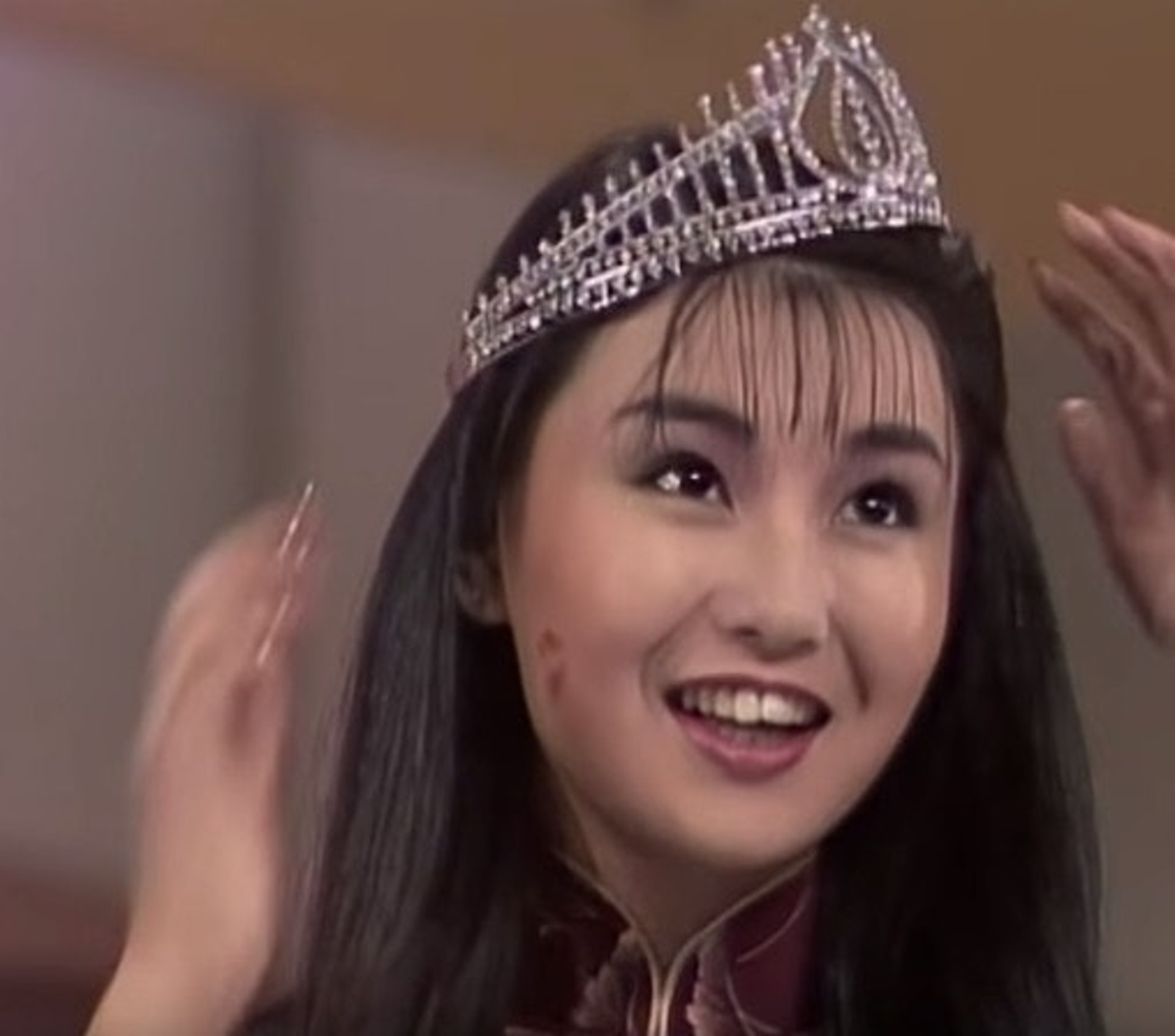 張曼玉:1983年香港小姐亞軍以及最上鏡小姐。(myTV SUPER截圖) 張曼玉:1983年香港小姐亞軍以及最上鏡小姐。(myTV SUPER截圖)