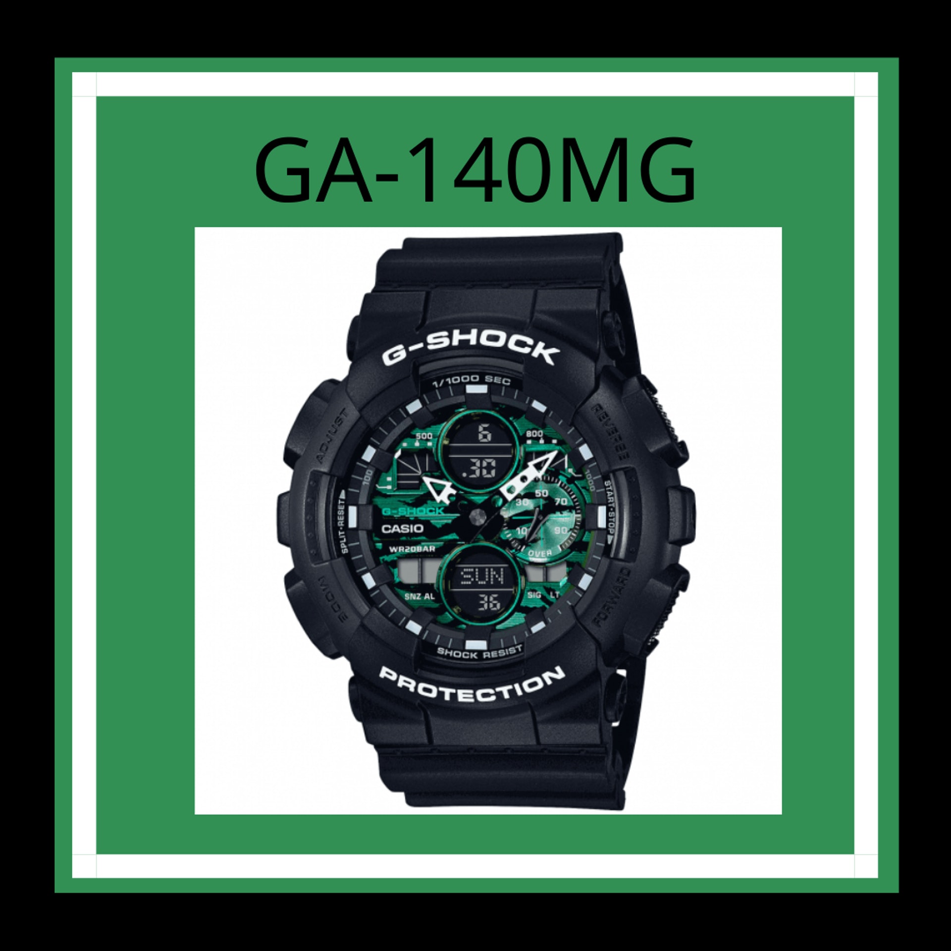 G Shock加入綠錶面戰場最新4款midnight Green系列這款日本限定 G Shock加入綠錶面戰場最新4款midnight Green系列這款日本限定