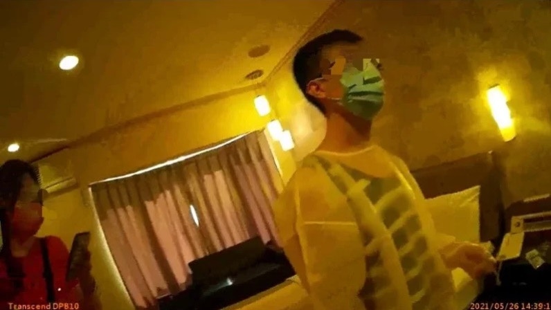 港男台灣做「鴨」被女警放蛇拘捕。（彰化警分局）
