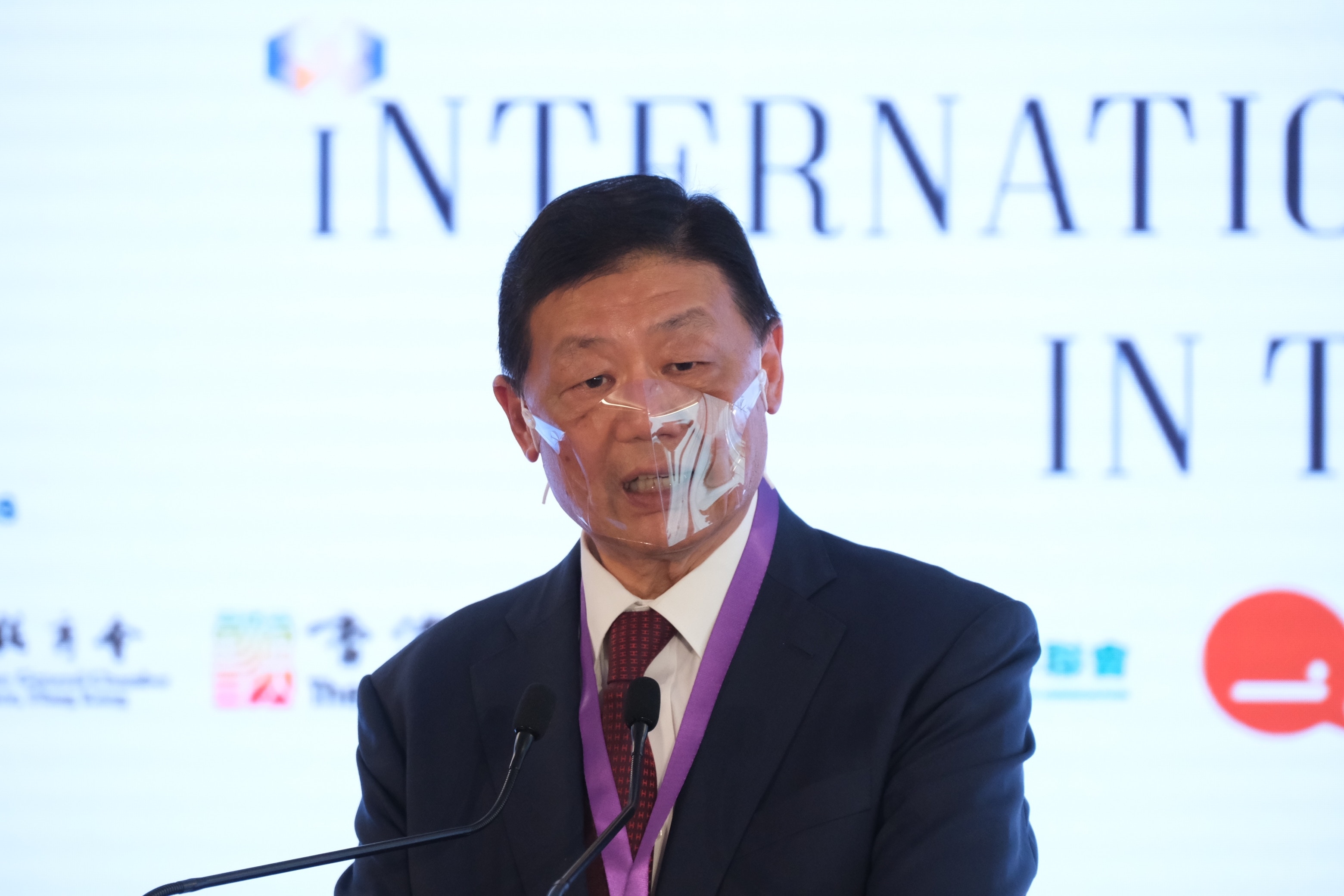 2021年5月31日,再出發大聯盟舉行「新世代國際傳播高端論壇」,聯盟總召集人、全國政協副主席梁振英、財政司司長陳茂波等政商界人士出席。(盧翊銘攝) 2021年5月31日,再出發大聯盟舉行「新世代國際傳播高端論壇」,聯盟總召集人、全國政協副主席梁振英、財政司司長陳茂波等政商界人士出席。(盧翊銘攝)