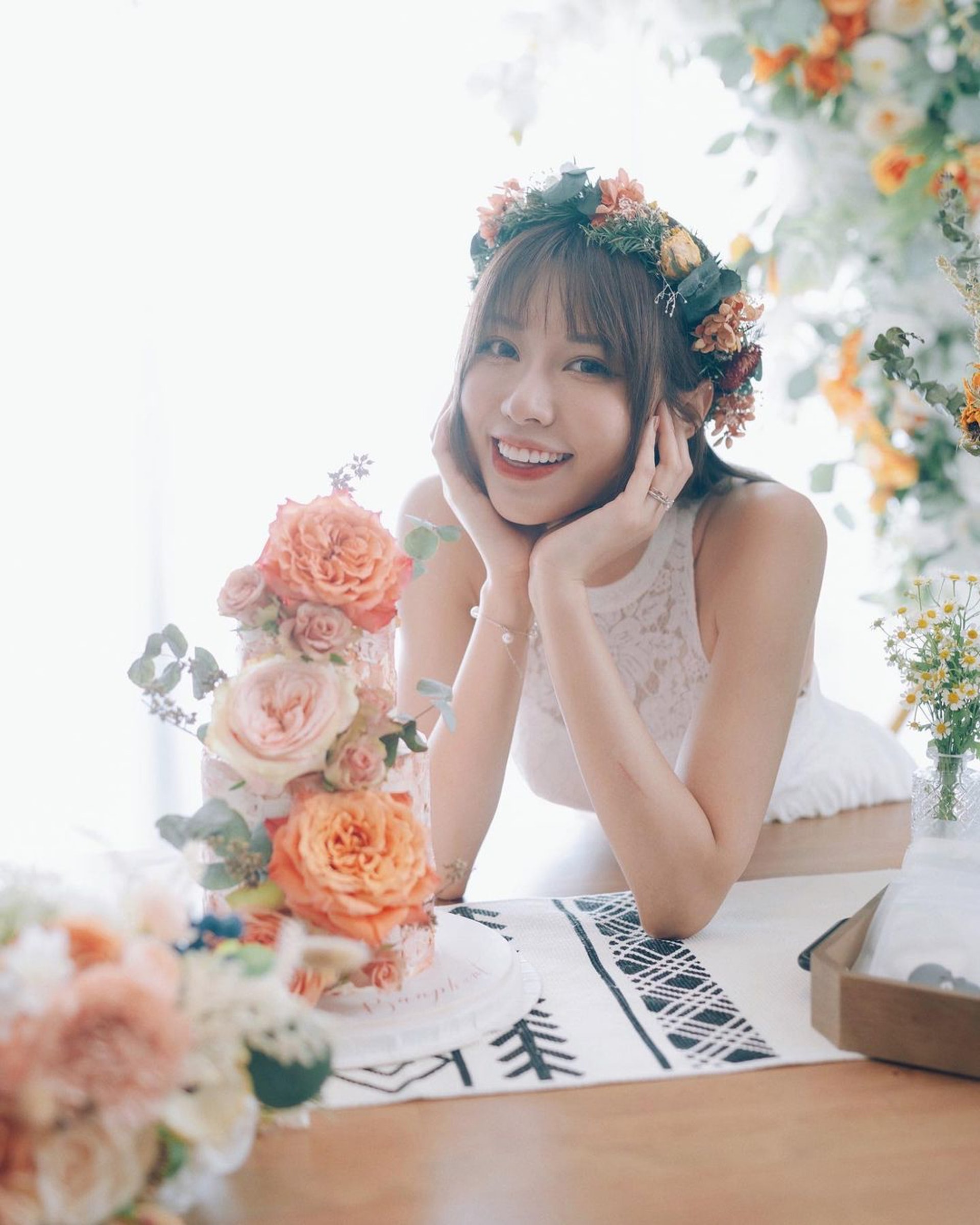林泳淘結婚儀式一切從簡，邀親友在家中開溫馨小派對，省去繁文縟節。（wingt@IG）