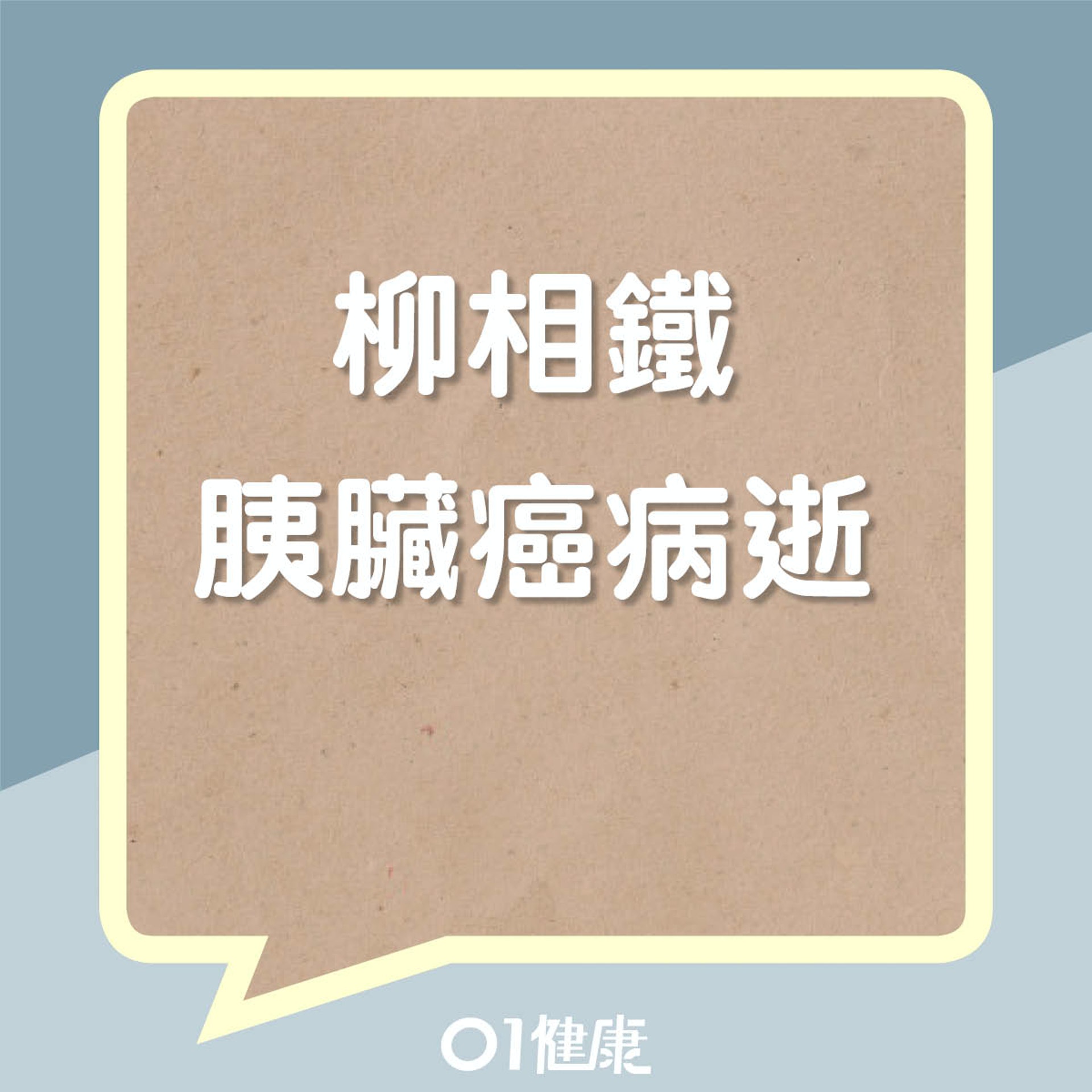 柳相鐵胰臟癌病逝(01製圖) 柳相鐵胰臟癌病逝(01製圖)