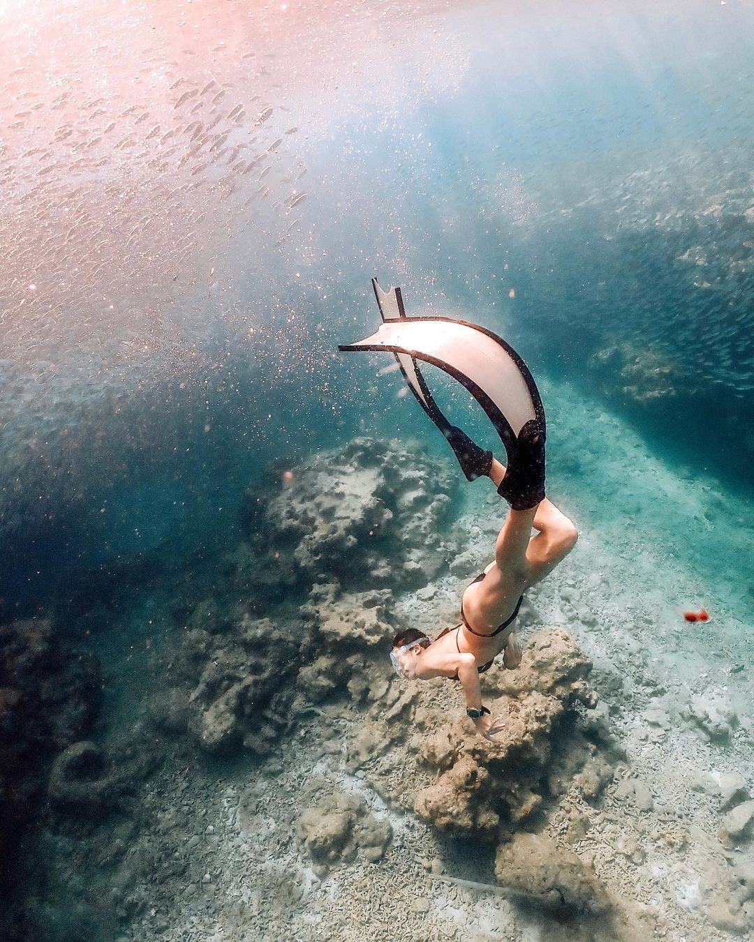 麦明诗经常在社交网站大晒在海底拍摄的写真照。（IG@louisa_mak）