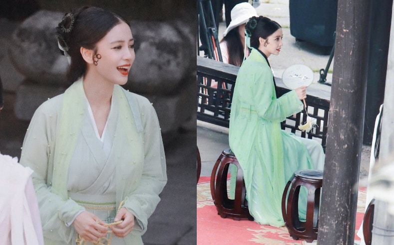 Angelababy飾演「青蛇」 。（微博圖片）