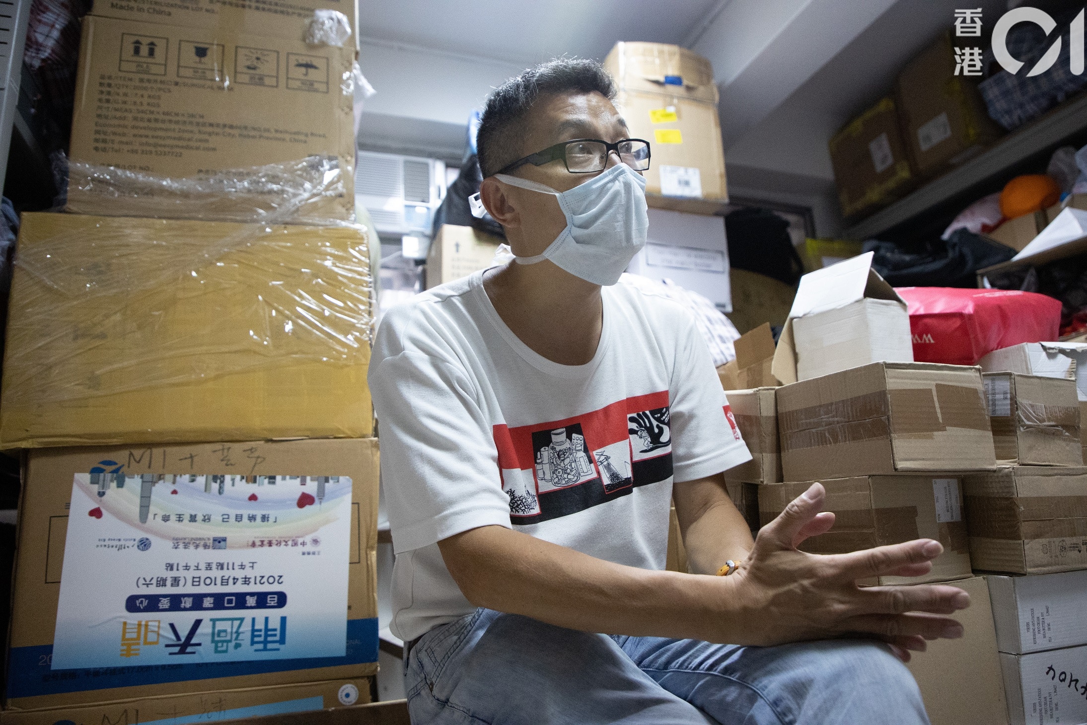 東哥從事社工服務31年，其中廿年都是為無家者服務。（葉志明　攝）