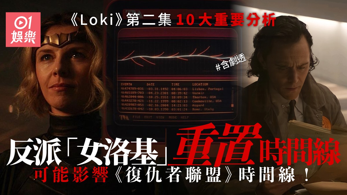 【Loki】第二集10大重點分析 反派重置時間線多重宇宙正式展開 【Loki】第二集10大重點分析 反派重置時間線多重宇宙正式展開