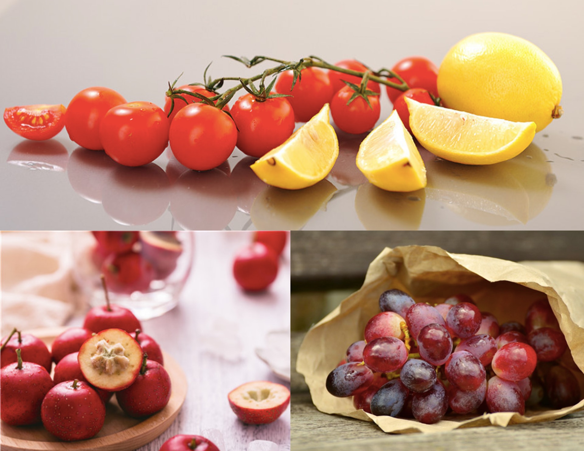 夏天多吃酸味食物，例如番茄、檸檬、葡萄、山楂等，有助生津解渴、健胃消食。（圖片：google）