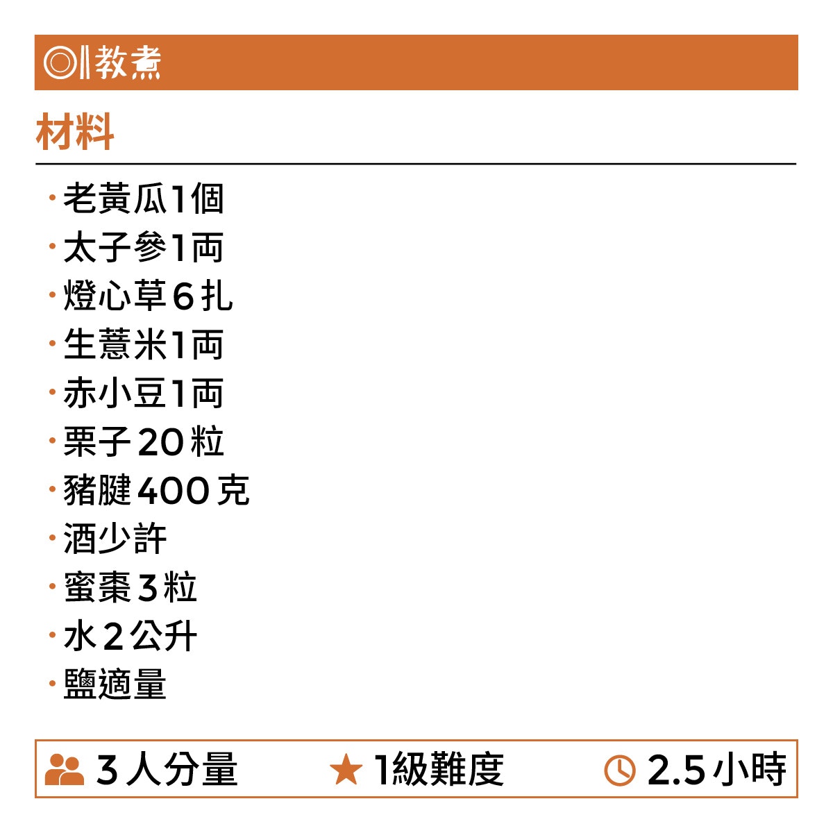 老黃瓜太子參豬腱湯食譜