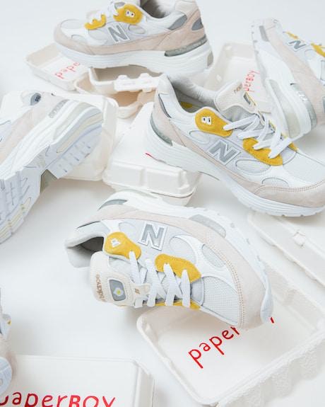 New Balance再有新轉乘人氣992遇上Paperboy Paris變「煎蛋」