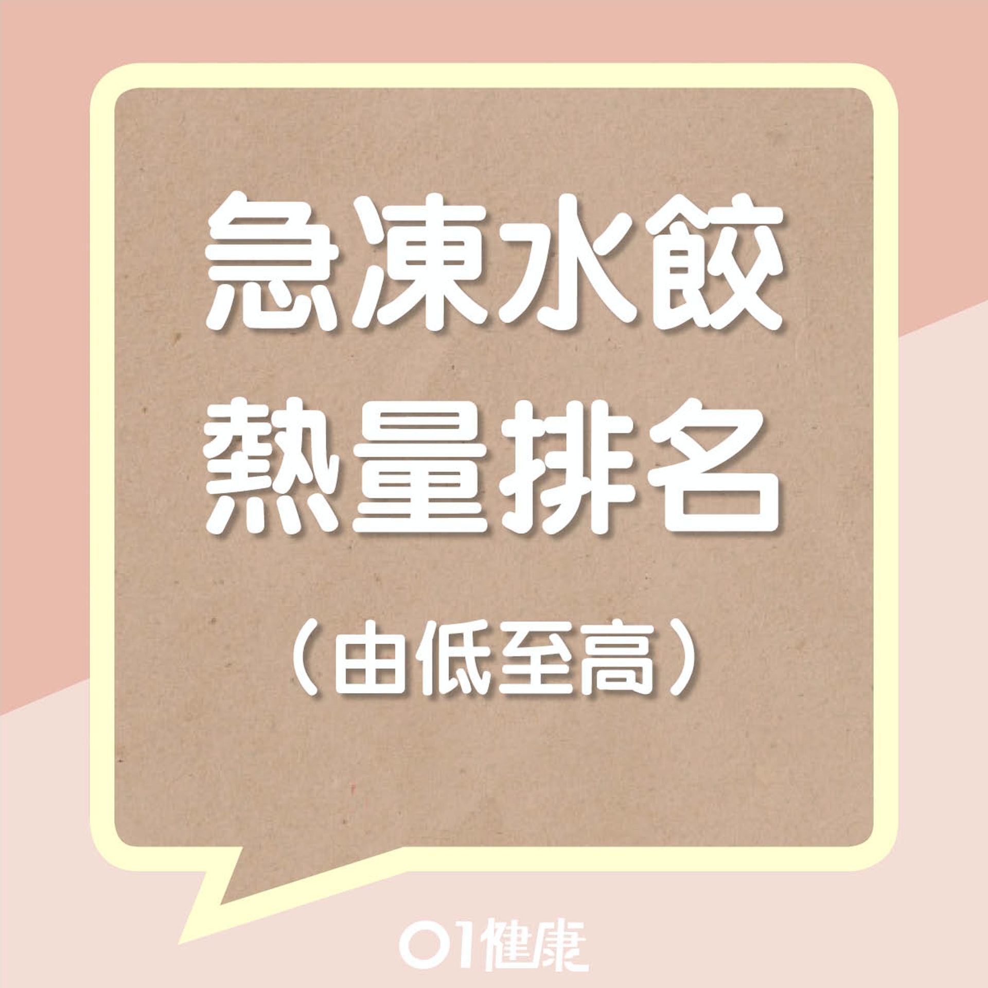 急凍水餃熱量排名(01製圖) 急凍水餃熱量排名(01製圖)