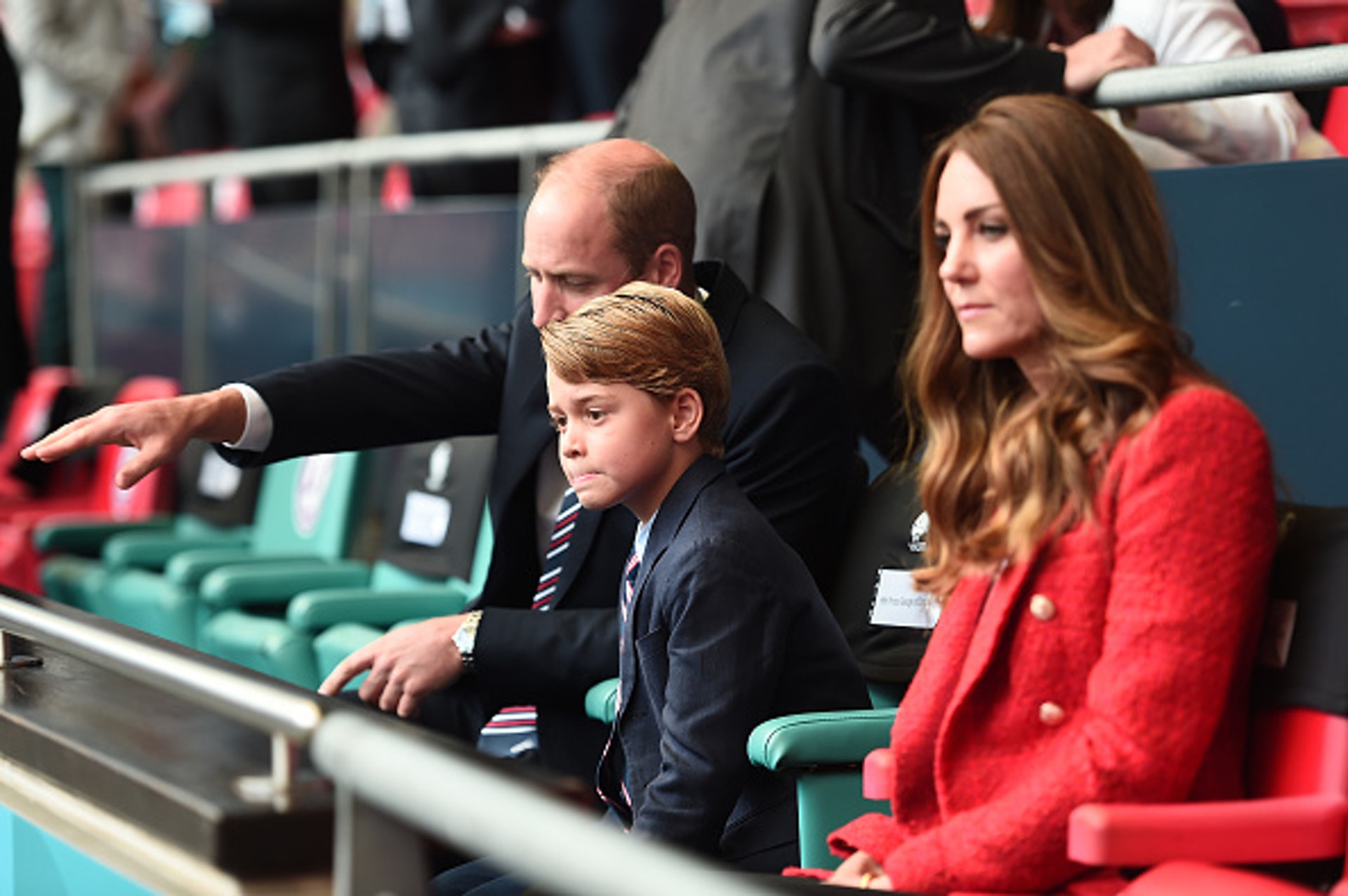 英國王室|歐國盃英德大戰 喬治小王子首次公開觀賽表現興奮(GettyImages) 英國王室|歐國盃英德大戰 喬治小王子首次公開觀賽表現興奮(GettyImages)