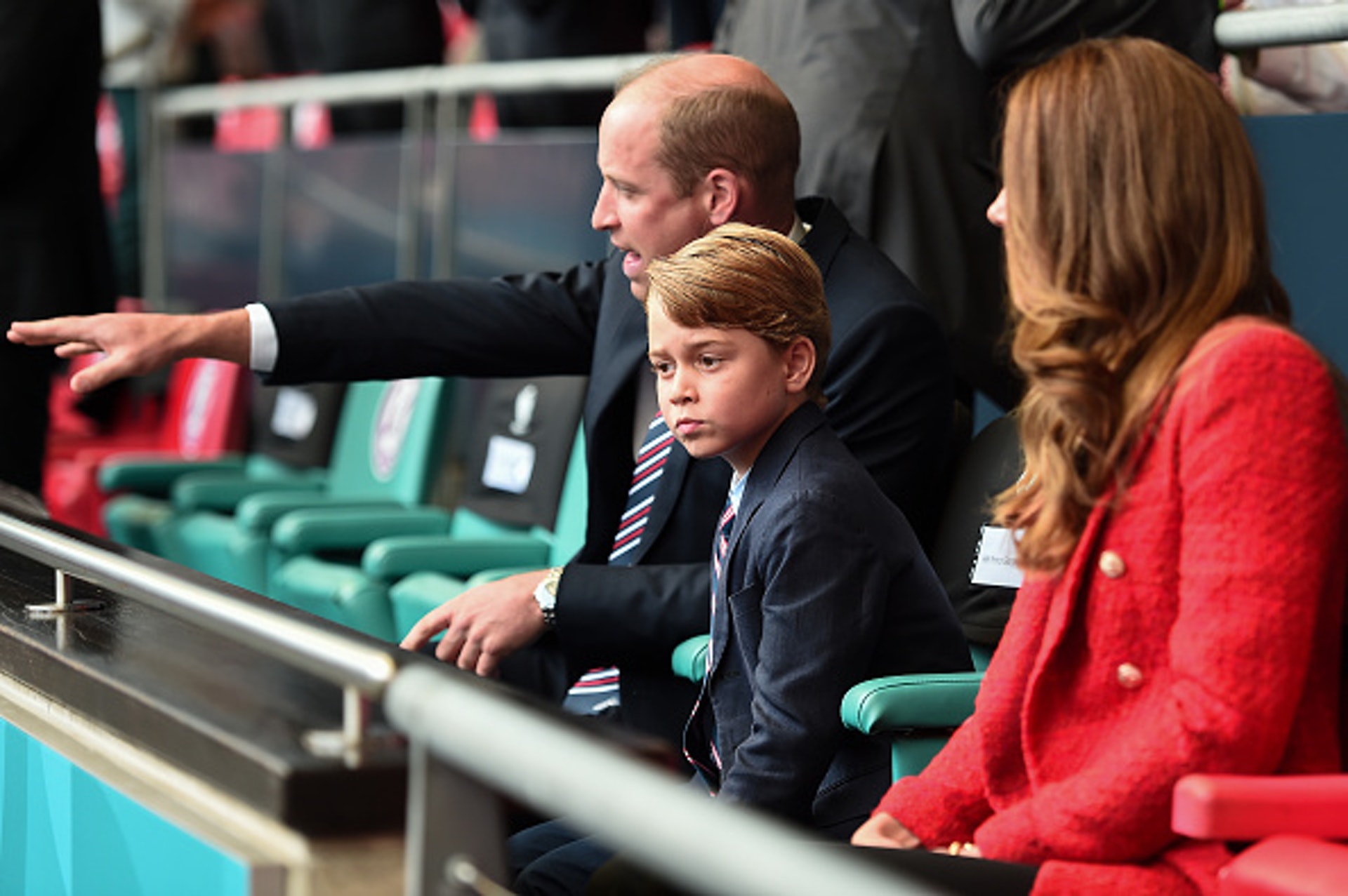 英國王室|歐國盃英德大戰 喬治小王子首次公開觀賽表現興奮(GettyImages) 英國王室|歐國盃英德大戰 喬治小王子首次公開觀賽表現興奮(GettyImages)