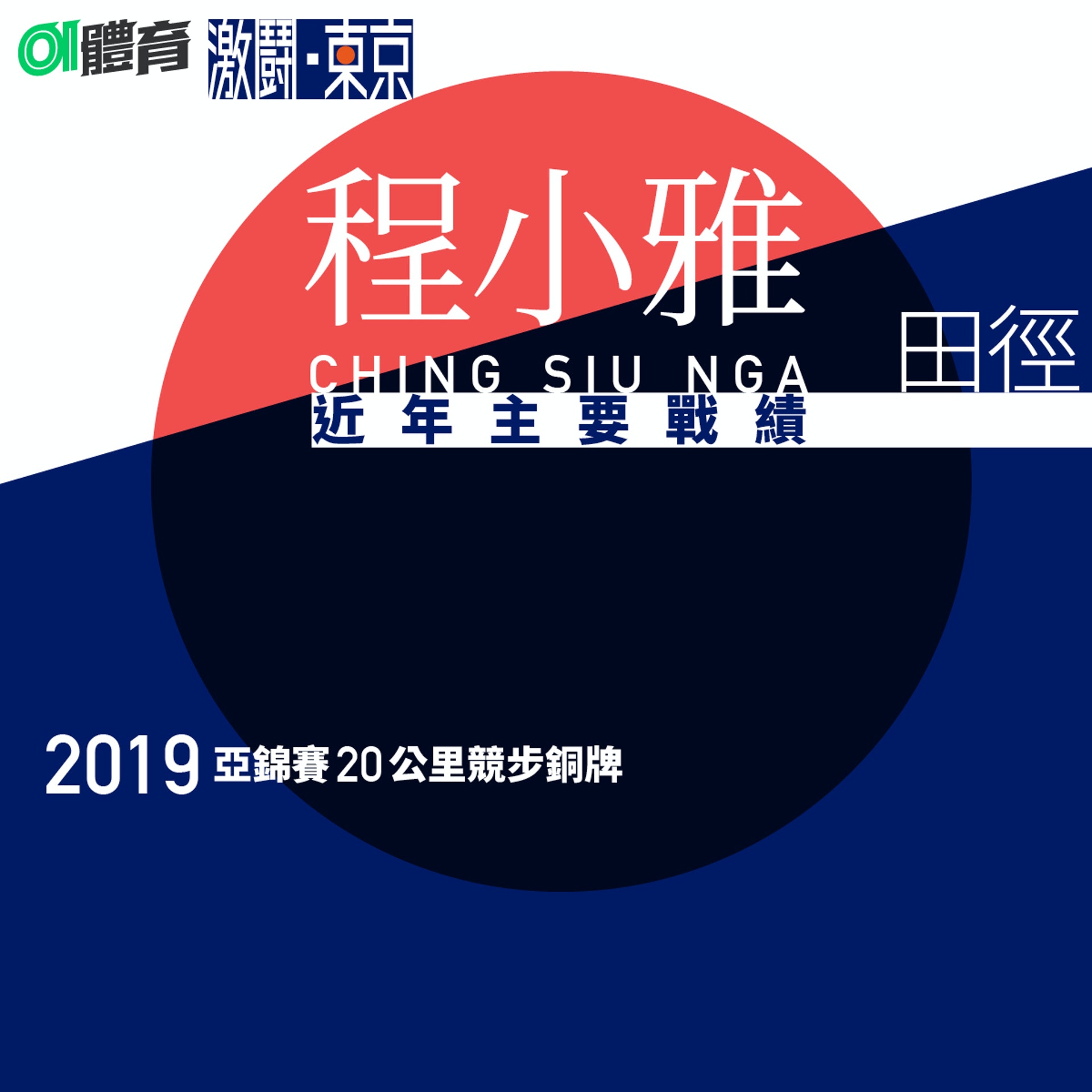 【東京奧運香港隊代表】程小雅。(01美術製圖) 【東京奧運香港隊代表】程小雅。(01美術製圖)