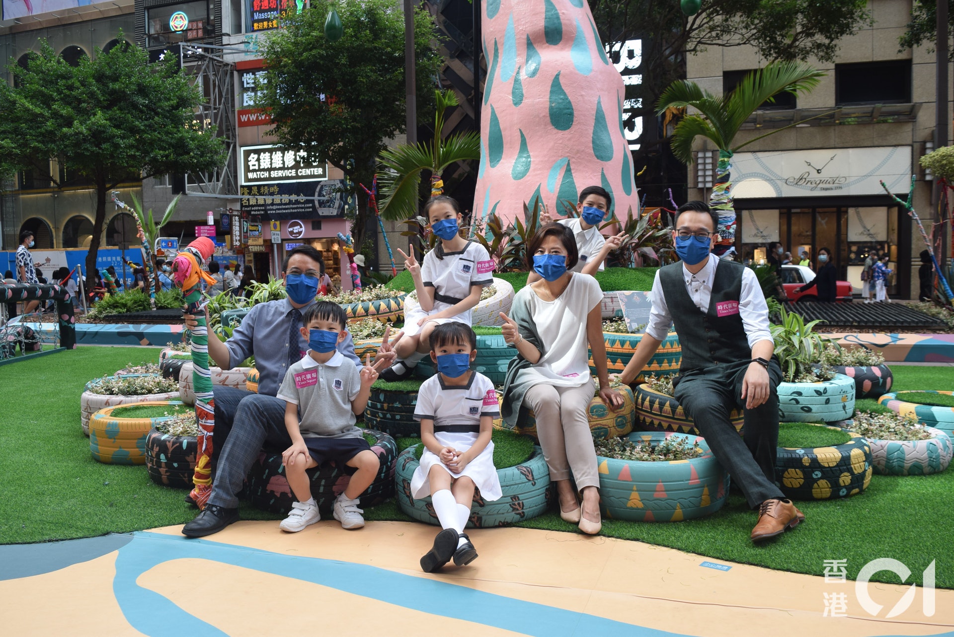 德萃學生設計環保植物遊樂園。 德萃學生設計環保植物遊樂園。