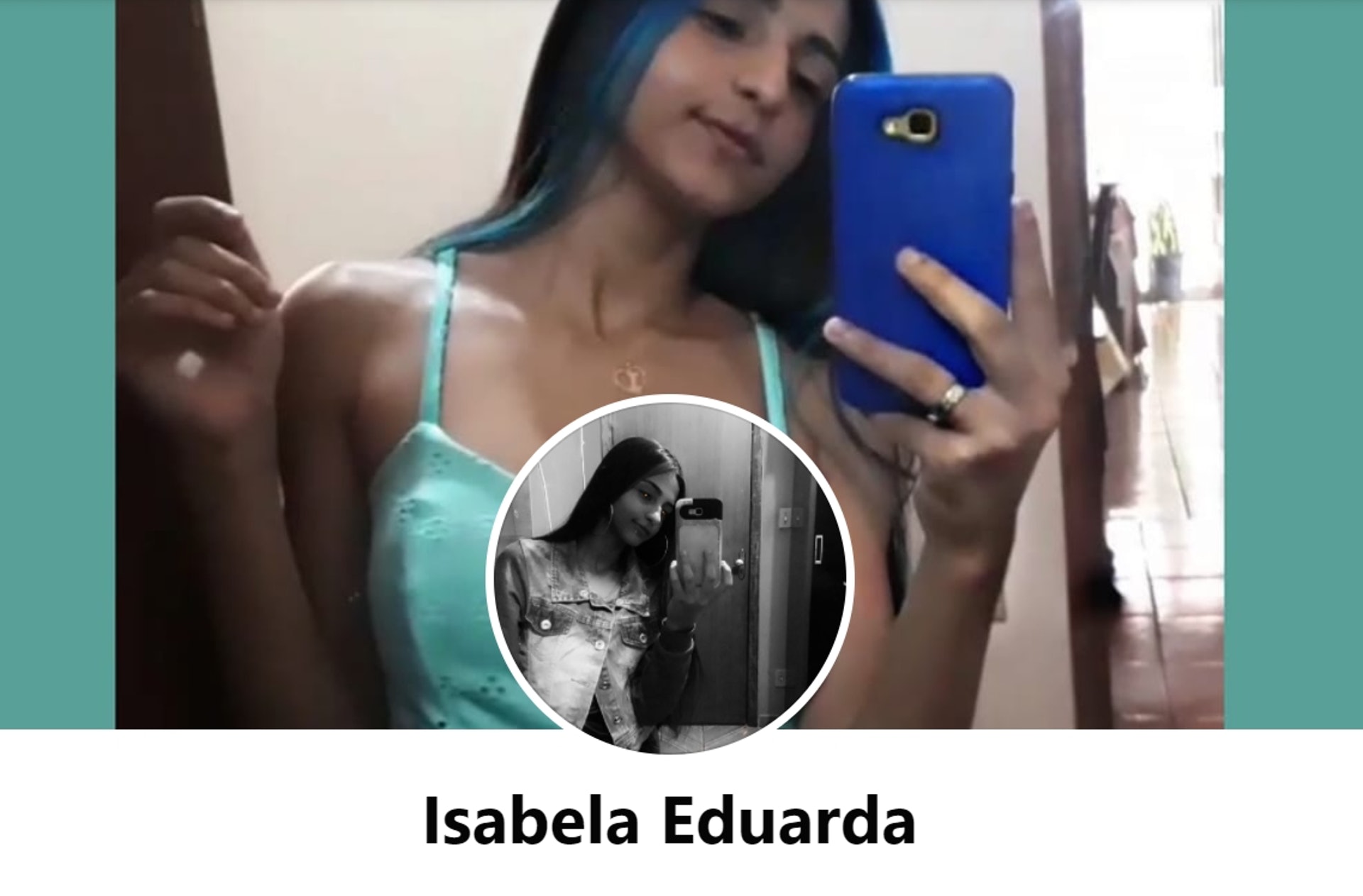 巴西少女蘇沙很愛漂亮,事發前常於社交媒體分享自拍照。(Facebook@Isabela Eduarda) 巴西少女蘇沙很愛漂亮,事發前常於社交媒體分享自拍照。(Facebook@Isabela Eduarda)