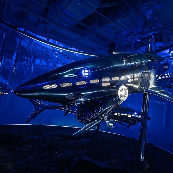Hajime Sorayama Sorayama Shark_1/10 空山基 空山基最新個展登陸廣州《SORAYAMA SHARK》超科幻機械大白鯊