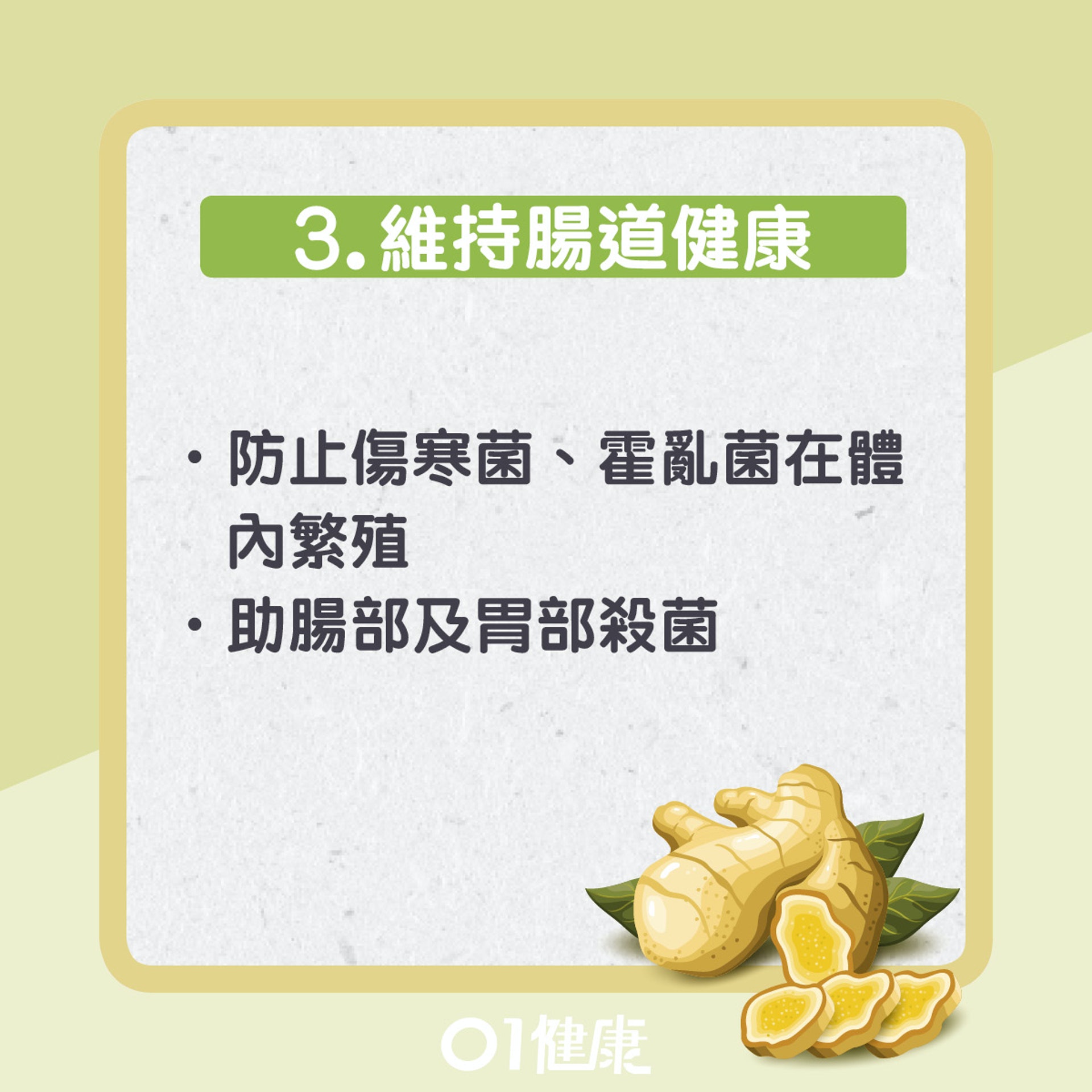 薑對人體的7大功效。(01製圖) 薑對人體的7大功效。(01製圖)