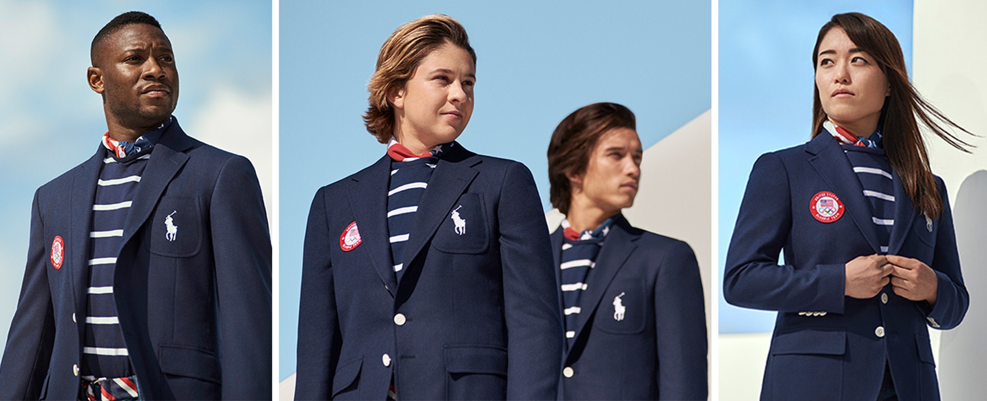 東京奧運中美國隊由Ralph Lauren所設計的制服。(Ralph Lauren) 東京奧運中美國隊由Ralph Lauren所設計的制服。(Ralph Lauren)