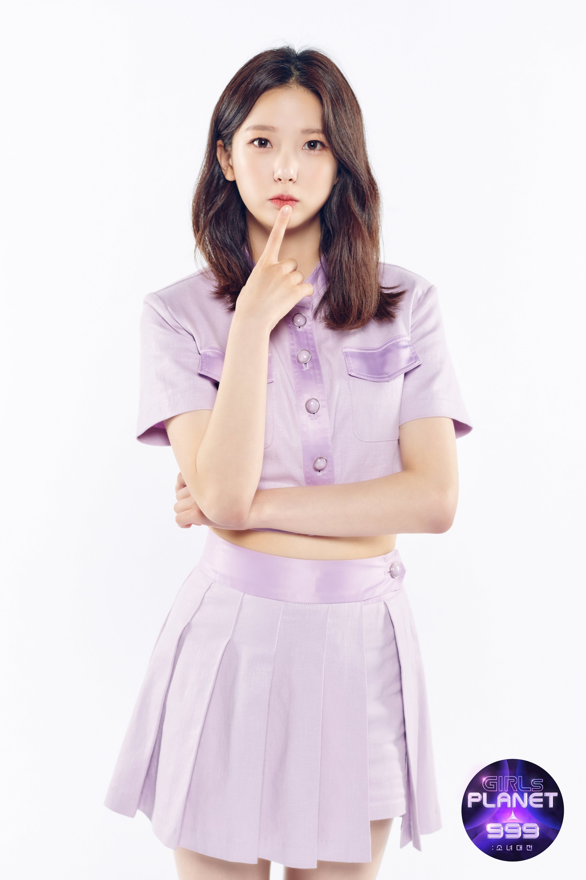 《Girls Planet 999》中不乏現役女團成員參加,包括Elkie莊錠欣前隊友CLC有真。(Mnet) 《Girls Planet 999》中不乏現役女團成員參加,包括Elkie莊錠欣前隊友CLC有真。(Mnet)
