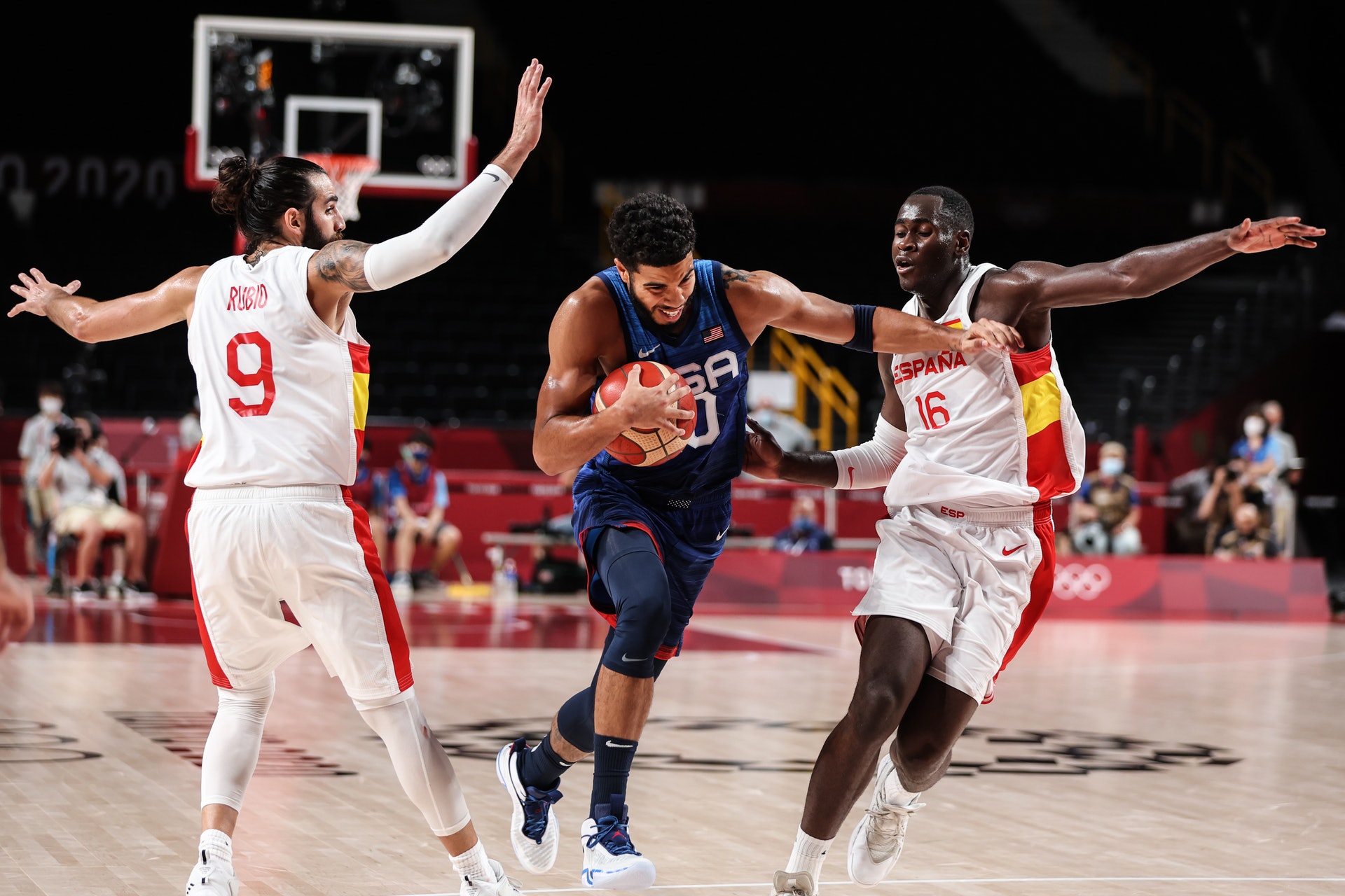 美國對西班牙。(高詩琦攝) 美國對西班牙。(高詩琦攝)