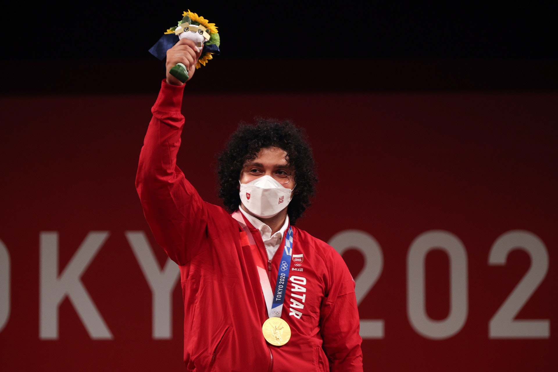 Fares Ibrahim Elbakh為卡達奪得奧運史上首面金牌。(getty) Fares Ibrahim Elbakh為卡達奪得奧運史上首面金牌。(getty)