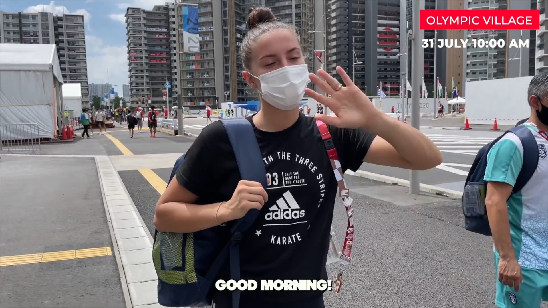 阿塞拜疆空手道選手伊琳娜拍片介紹選手村生活,吸引不少人觀看。(影片截圖:YouTube@Irina Zaretska) 阿塞拜疆空手道選手伊琳娜拍片介紹選手村生活,吸引不少人觀看。(影片截圖:YouTube@Irina Zaretska)