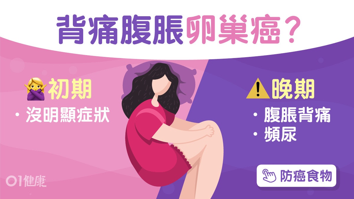 卵巢癌|腹脹頻尿性交痛可能已屬晚期 復發率8成術後治療不要停 卵巢癌|腹脹頻尿性交痛可能已屬晚期 復發率8成術後治療不要停