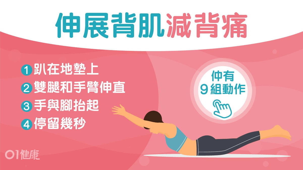 每日3分鐘|常坐不動腰痠背痛?拱背壓背扮超人簡單10招強化背肌 每日3分鐘|常坐不動腰痠背痛?拱背壓背扮超人簡單10招強化背肌