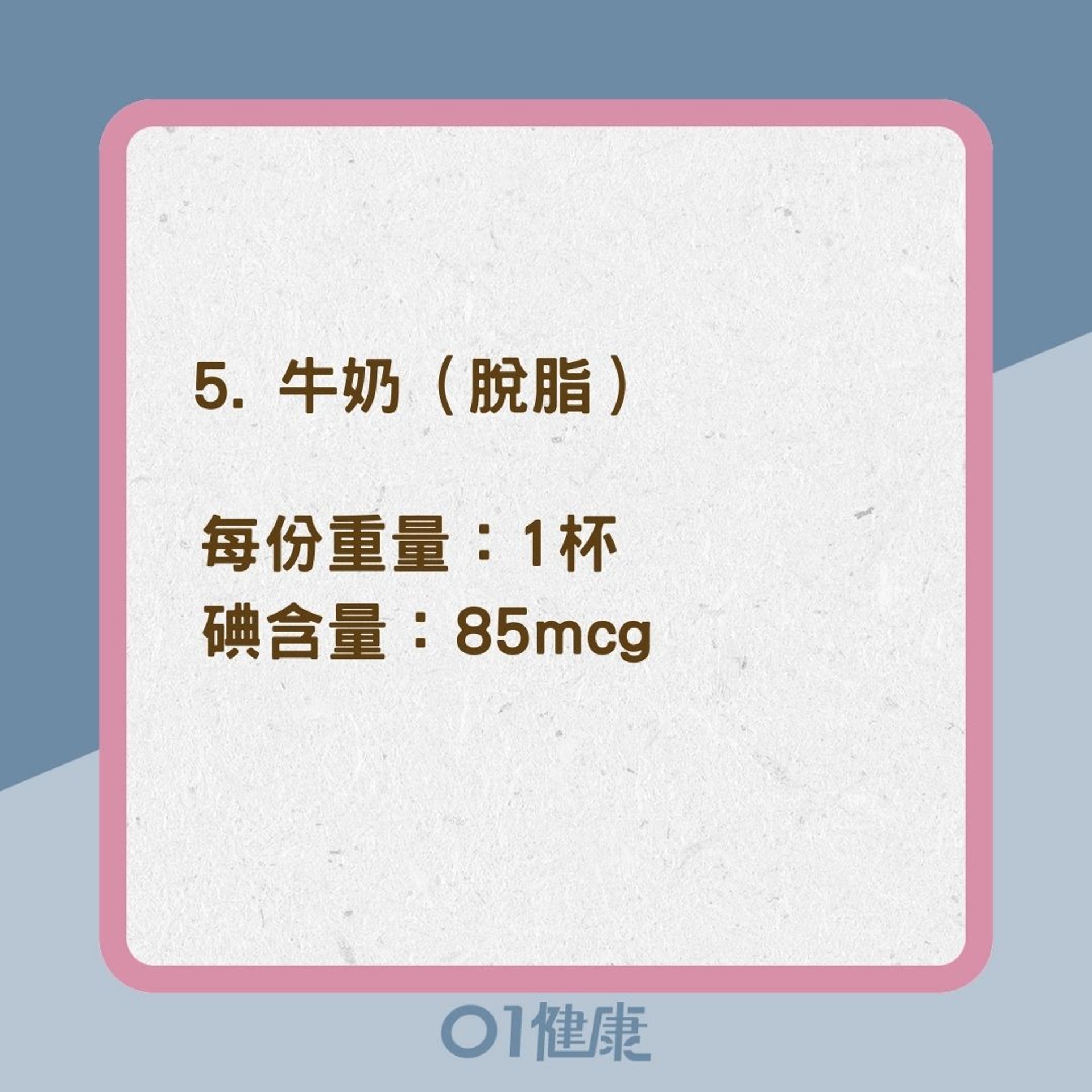 食物碘含量排行榜(01製圖) 食物碘含量排行榜(01製圖)