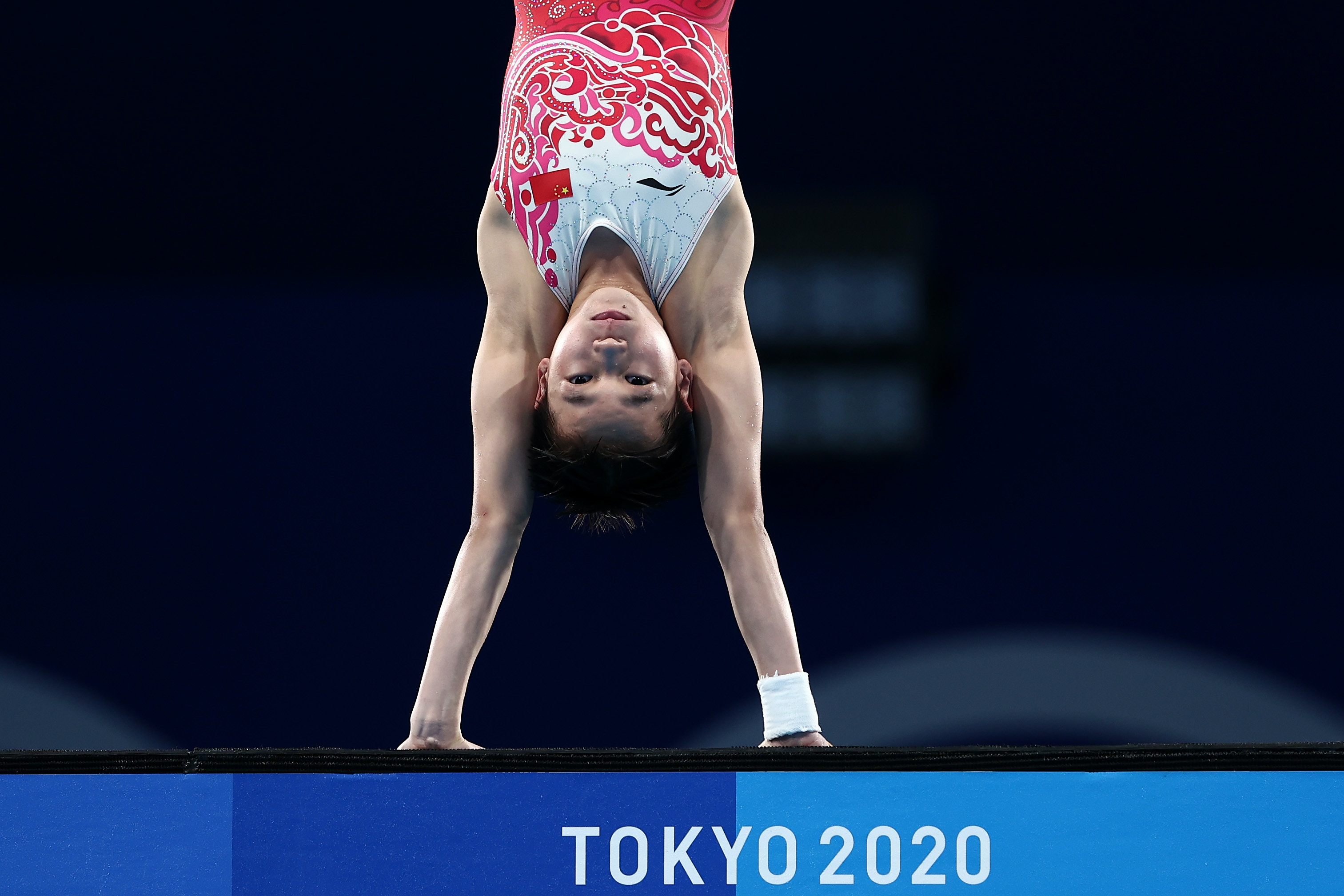 年僅14歲的全紅嬋以接近完美表現贏得10米高台跳水金牌。（Getty Images）