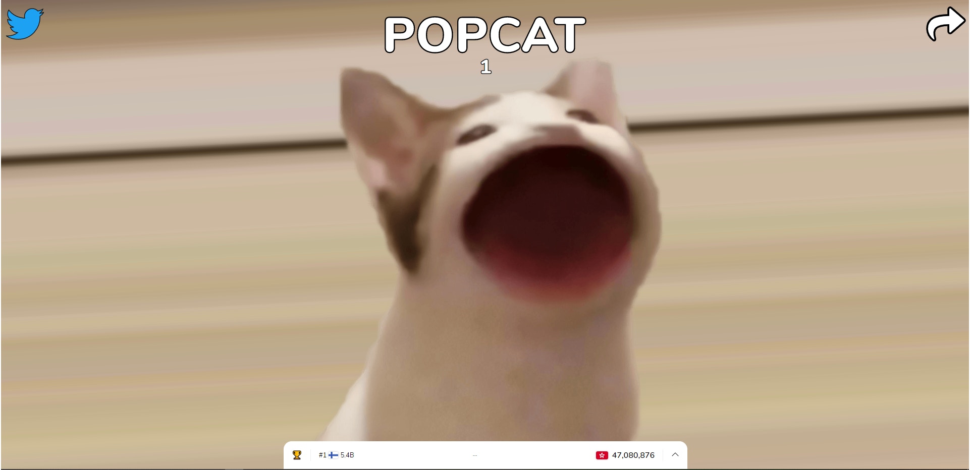 POPCAT｜撳貓咪大賽爆紅勁吸316億次點擊呢個國家排榜尾惹關注