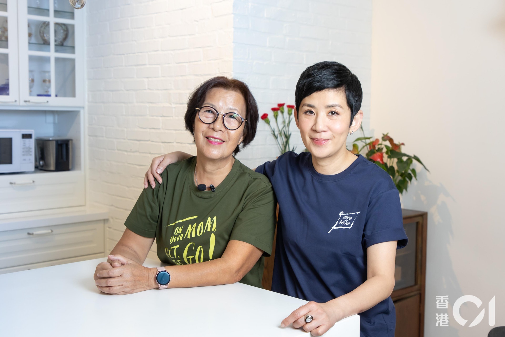 吳君如跟戲中原型人物蘇媽一同接受訪問。(葉志明 攝) 吳君如跟戲中原型人物蘇媽一同接受訪問。(葉志明 攝)
