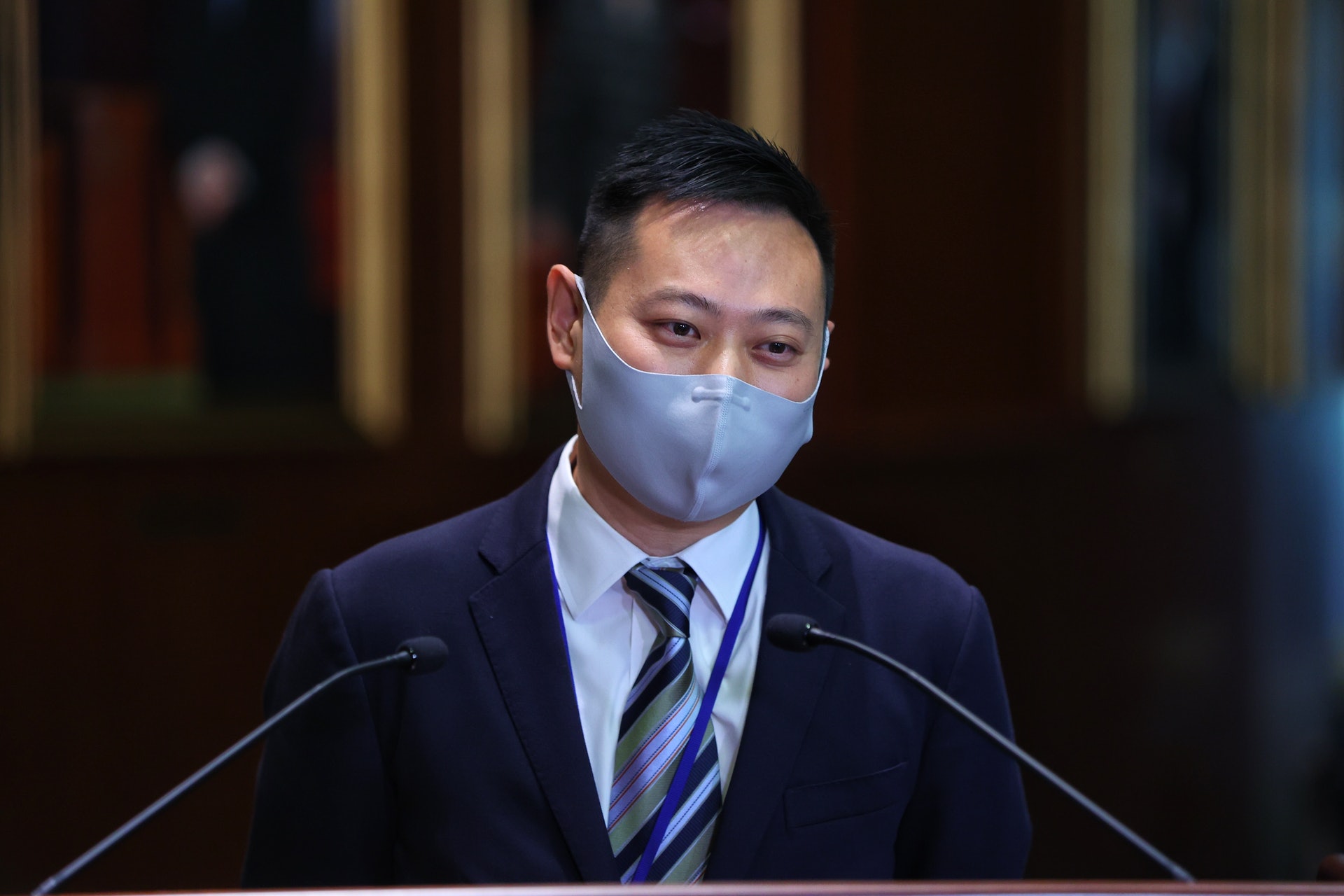 民政事務局局長徐英偉。(羅君豪攝) 民政事務局局長徐英偉。(羅君豪攝)