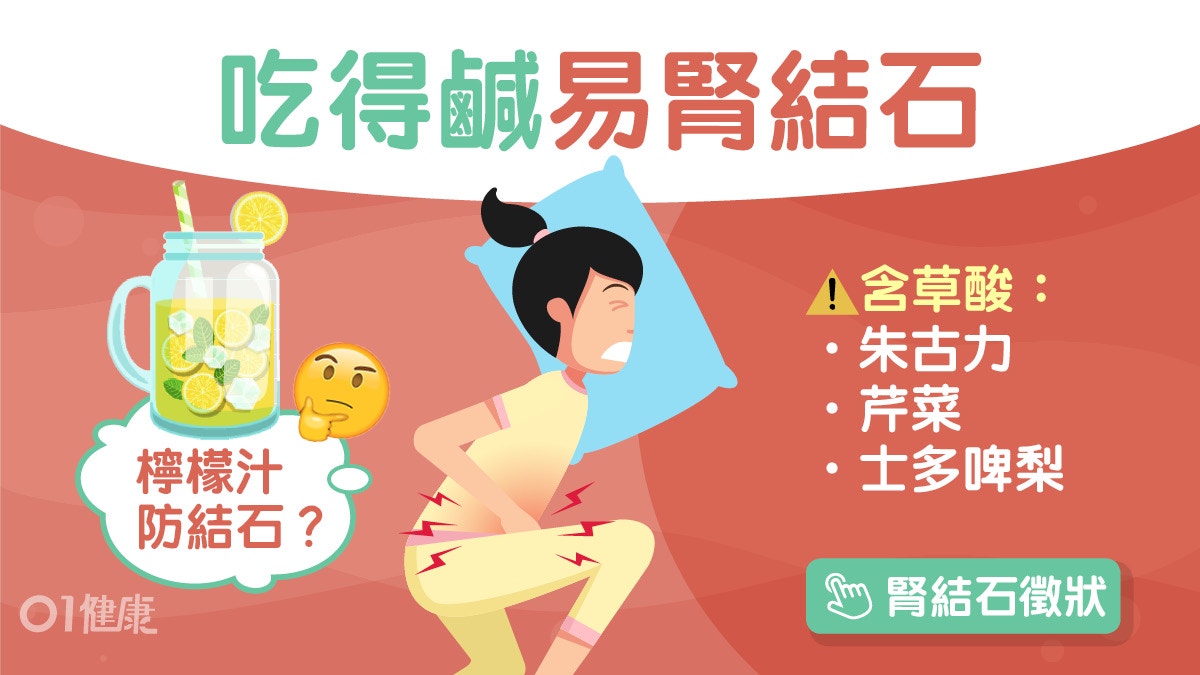 腎結石｜突然腎絞痛無先兆？防結石4飲食禁忌勿補充太多維他命C