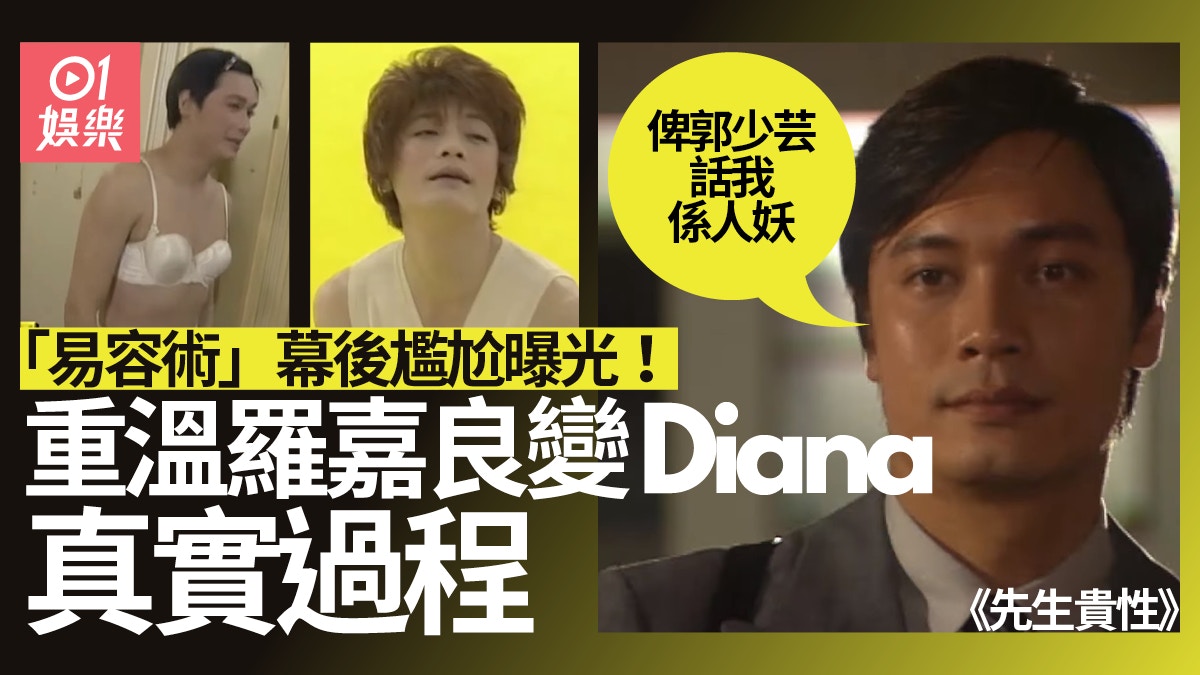 先生貴性｜《K-100》記錄羅嘉良變Diana過程：有好多人讚我靚女喎