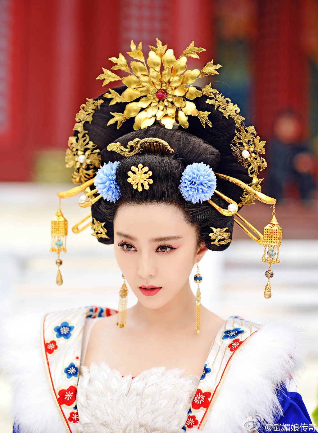 《武媚娘傳奇》102.2億 劇集由范冰冰、李治廷、張鈞甯、張豐毅等主演，范冰冰飾演大唐史上唯一一位被公認的女皇帝武則天。（劇照）