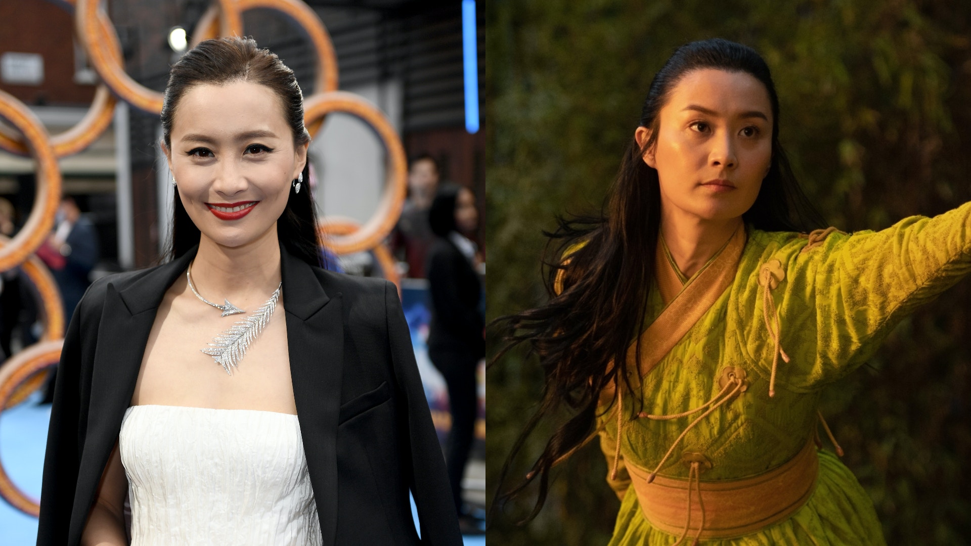 尚氣倫敦首映 陳法拉白色低胸長裙搶鏡自爆未知角色要打已簽約 尚氣倫敦首映 陳法拉白色低胸長裙搶鏡自爆未知角色要打已簽約