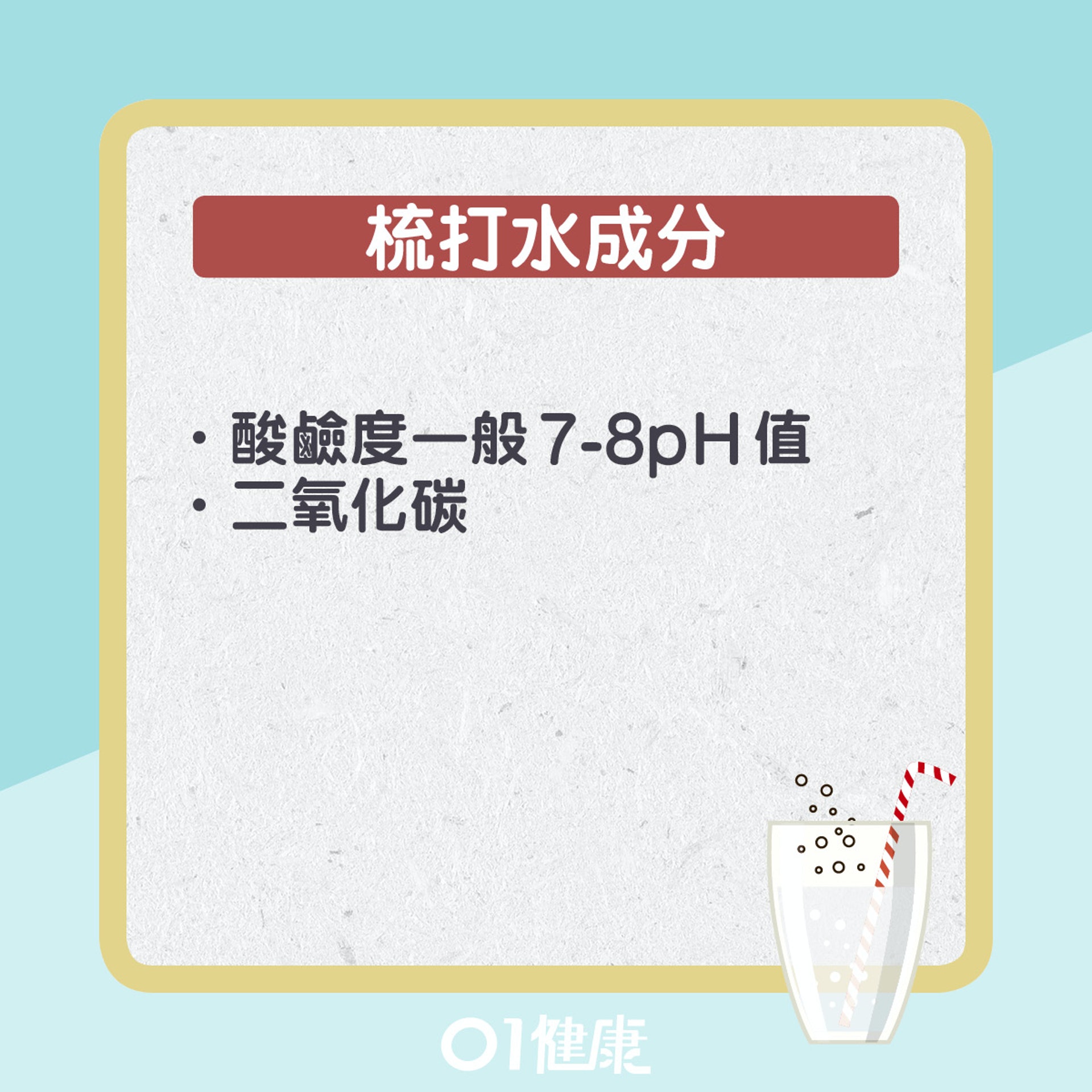 原來胃脤時飲梳打水比飲水更好?(01製圖) 原來胃脤時飲梳打水比飲水更好?(01製圖)