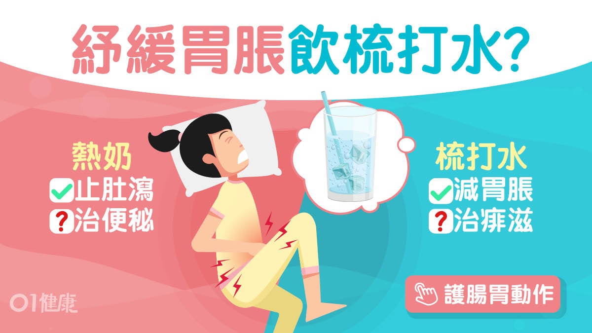 胃痛|胃氣脹唔想食胃藥?梳打水5功效助排便減胃部不適好過飲水 胃痛|胃氣脹唔想食胃藥?梳打水5功效助排便減胃部不適好過飲水
