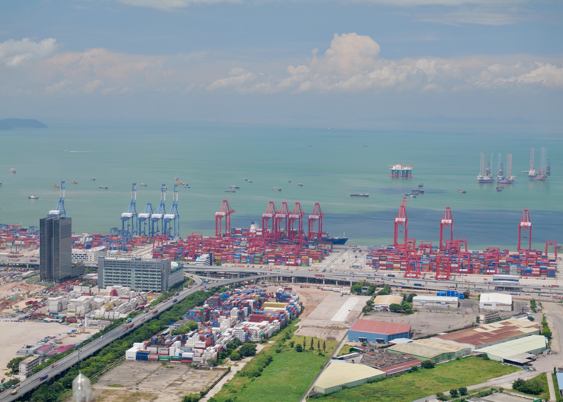 前海合作区。 (中新社)