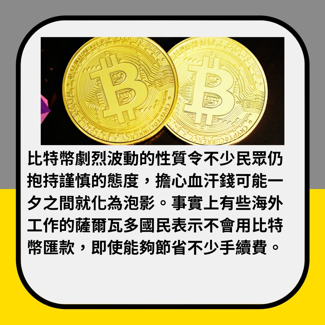 Bitcoin︱薩爾瓦多把比特幣列入法幣即遇暴跌未來3大難題要解決