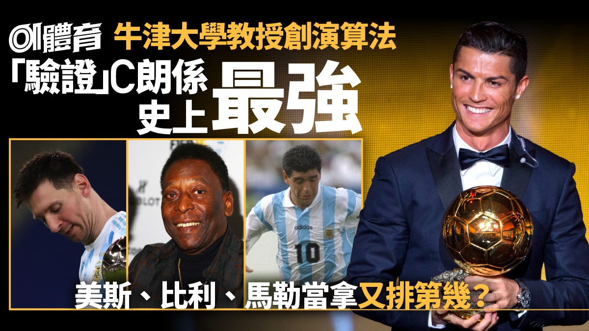 足球熱話|C朗獲牛津教授驗證史上最強 美斯其中一環大落後致敗 足球熱話|C朗獲牛津教授驗證史上最強 美斯其中一環大落後致敗