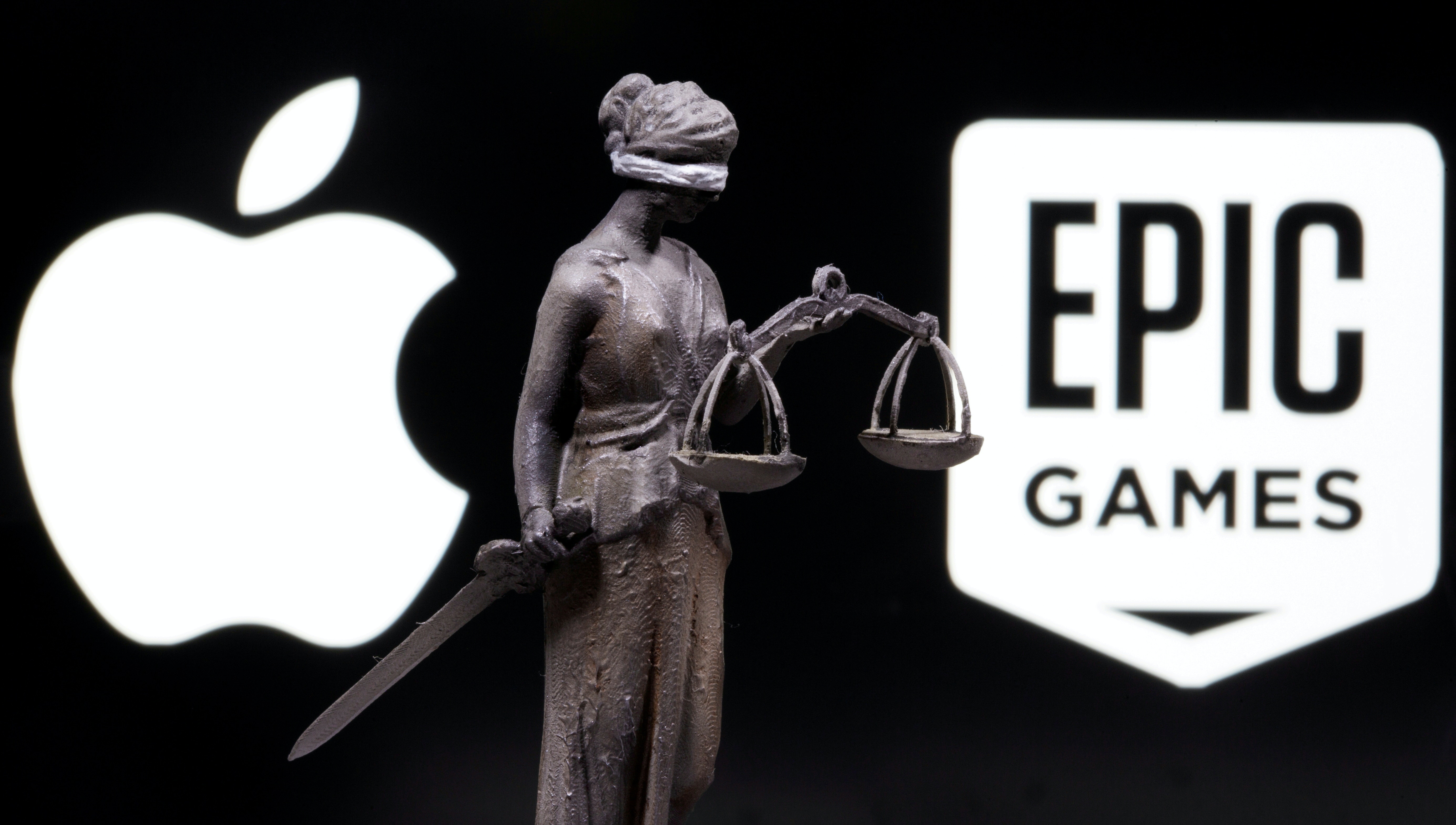Epic Games不滿App Store內的支付方式及抽成，去年提告Apple壟斷。（Reuters）