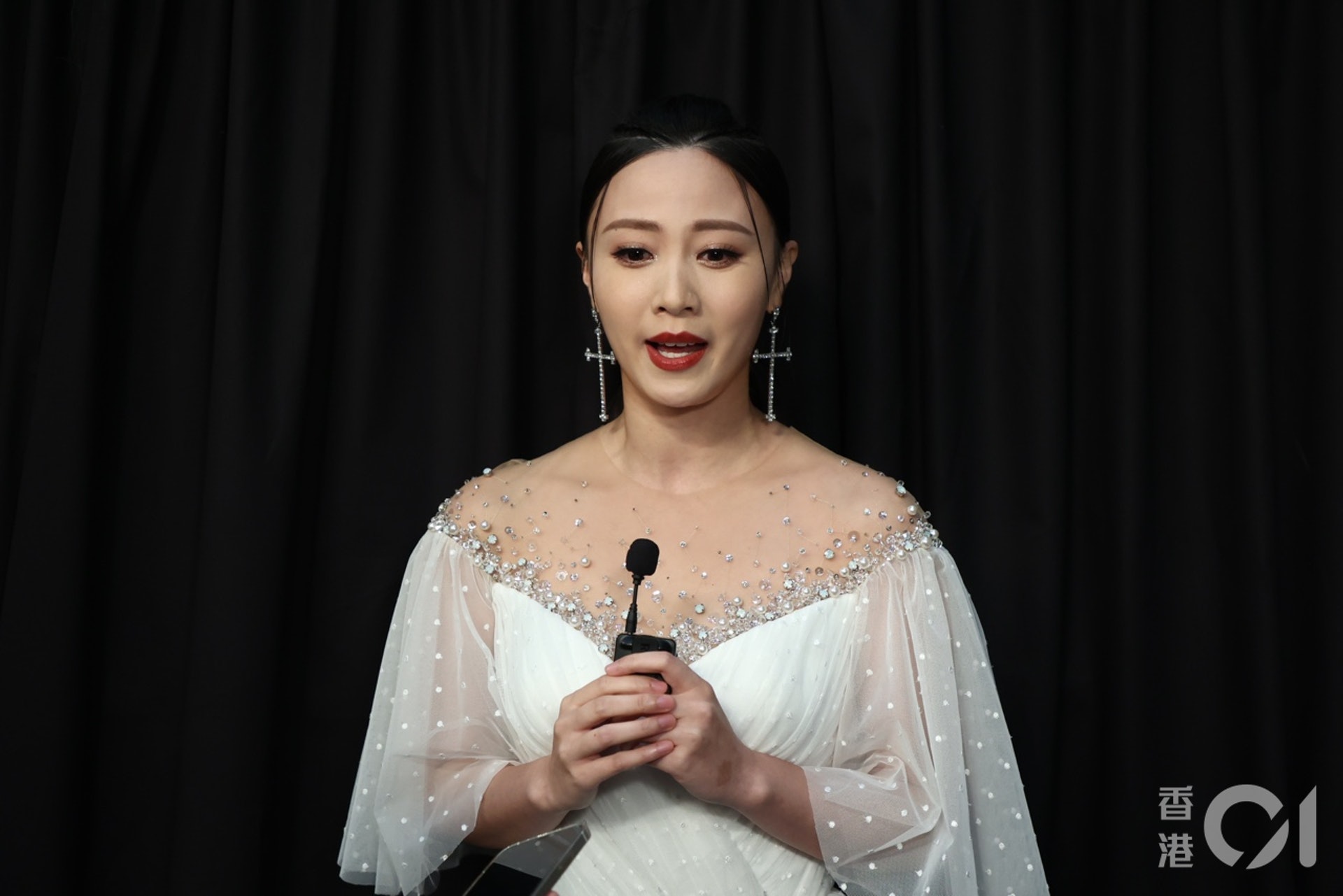 朱晨麗否認傳聞。(葉志明 攝) 朱晨麗否認傳聞。(葉志明 攝)