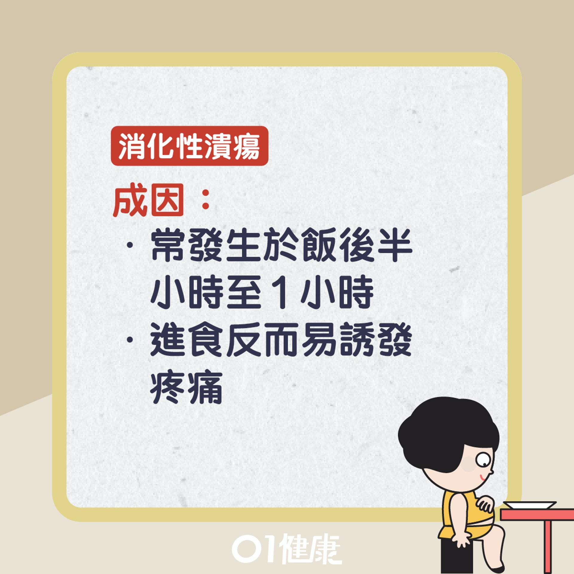 胃痛知多啲。(01製圖) 胃痛知多啲。(01製圖)