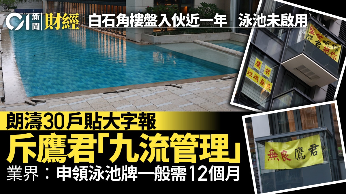 白石角朗濤泳池未開惹住客不滿鷹君 牌照審批現正進行中