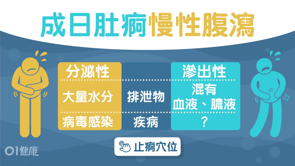 肚痾｜腫瘤小腸吸收不良6疾病致慢性腹瀉　3星期未癒可能大腸癌！