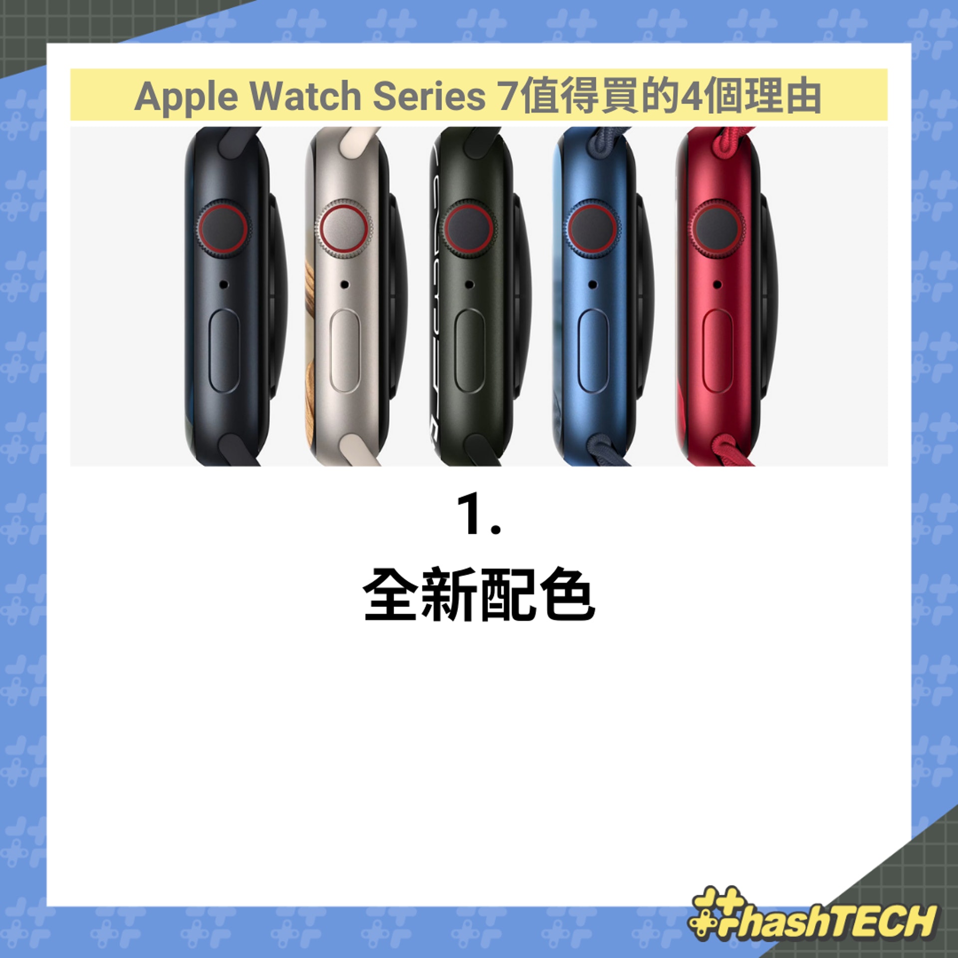 Apple Watch 7值得買的4個理由(01製圖/圖:Apple) Apple Watch 7值得買的4個理由(01製圖/圖:Apple)
