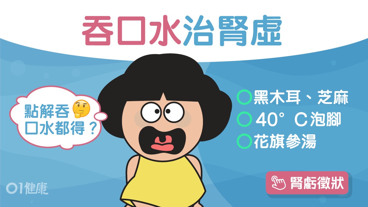 腎虛｜腎虧腎氣差快衰老！中醫教1招咬牙吞口水激發腎氣滋養腎精