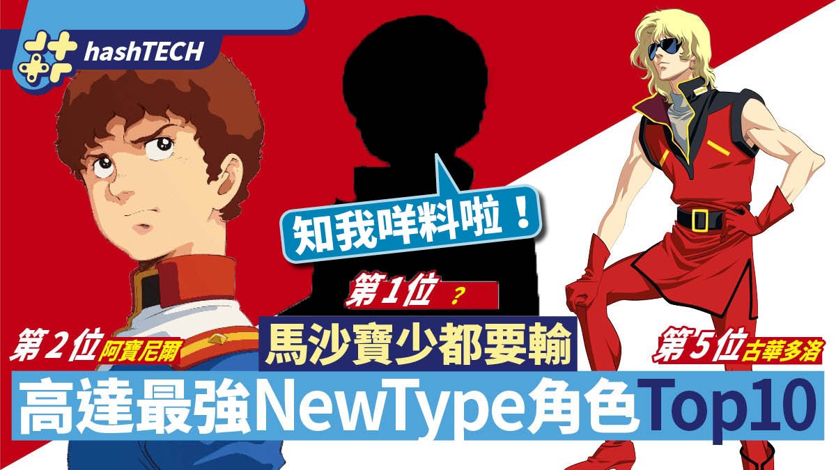 高達gundam 最強nt新類型人角色top10 阿寶馬沙都要輸畀佢